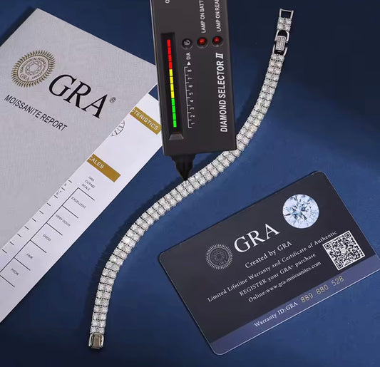 2 Rows 6MM Width Tennis Bracelet