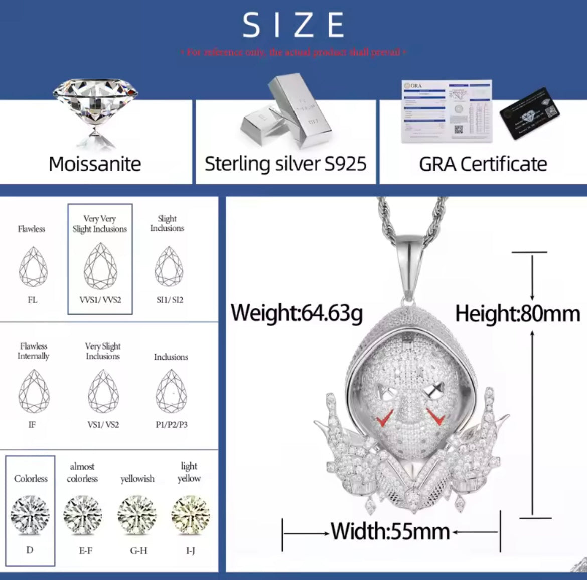 Silver Face Mask Pendant