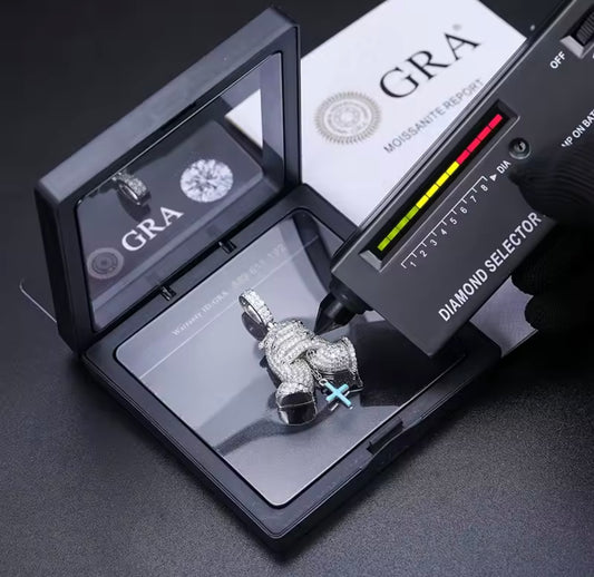 Glowing Hand of Prayer Cross Pendant