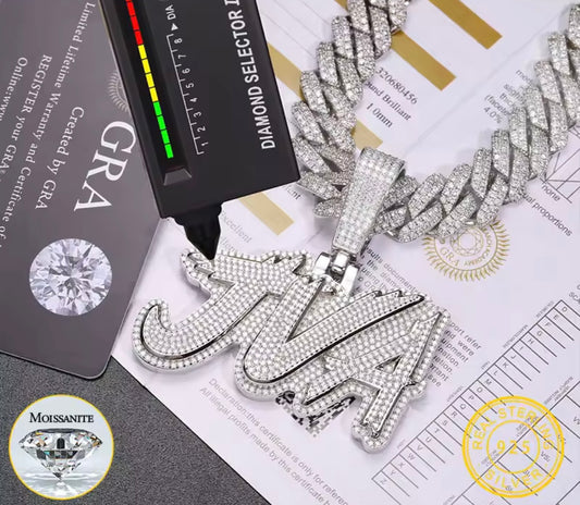 Custom Iced Out Name Pendant