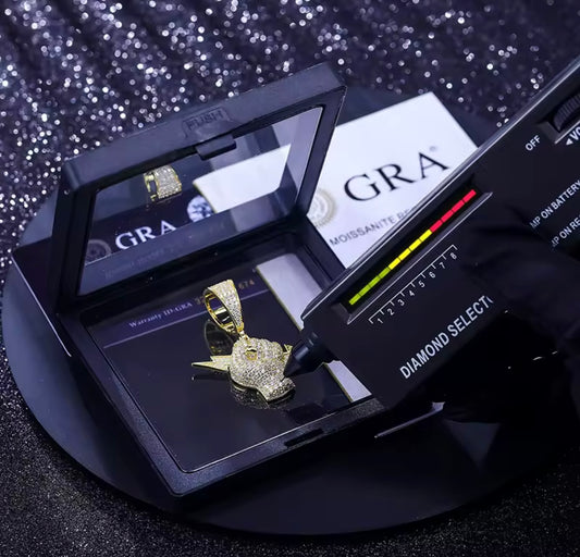 Holding Lightning Bolt Pendant