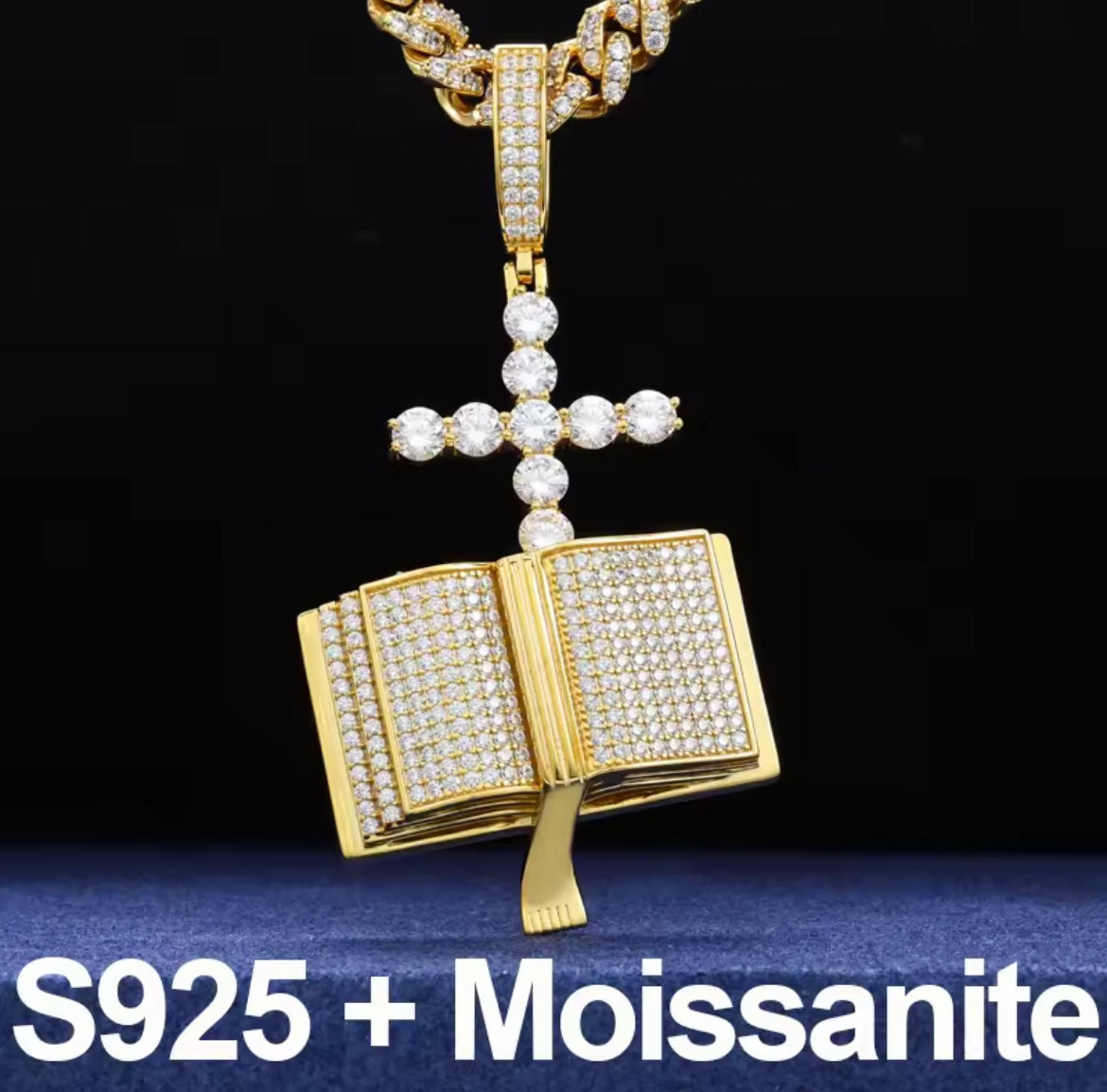 Cross Bible Prayer Pendant