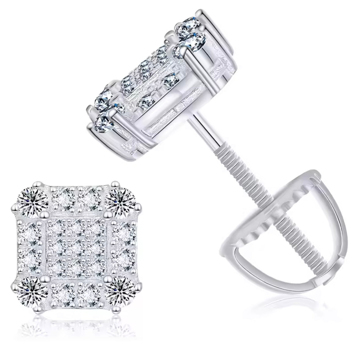 Square Stud Earrings