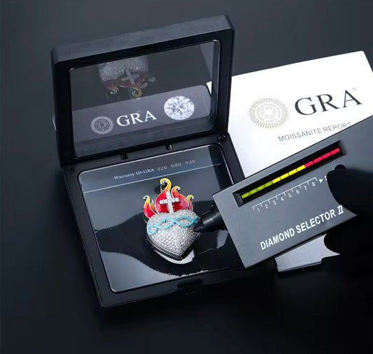 Glowing Heart CrossFire Pendant