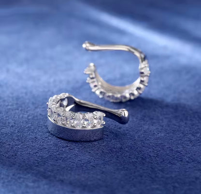 Ear Cuffs Silver Ear Clips