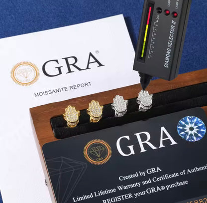 Fatima Hamsa Hands Stud Earrings