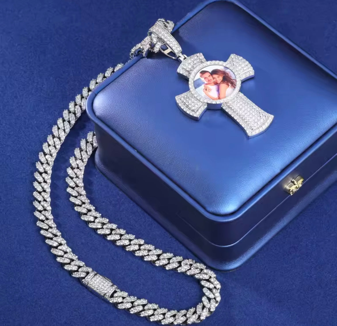 Custom Cross Memory Photo Pendant