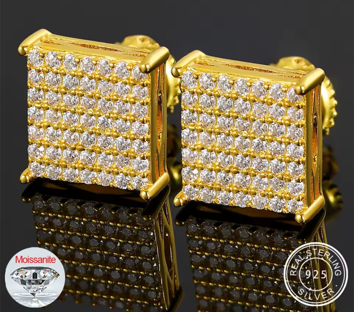 Square Stud Earrings