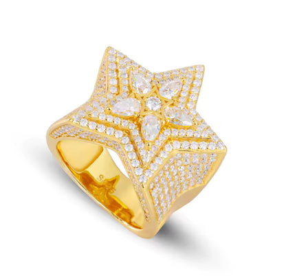 Star Ring Pear Cut Ring