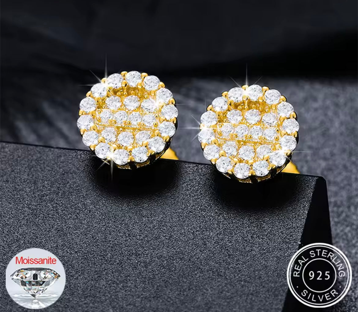 Double Circled Stud Earrings