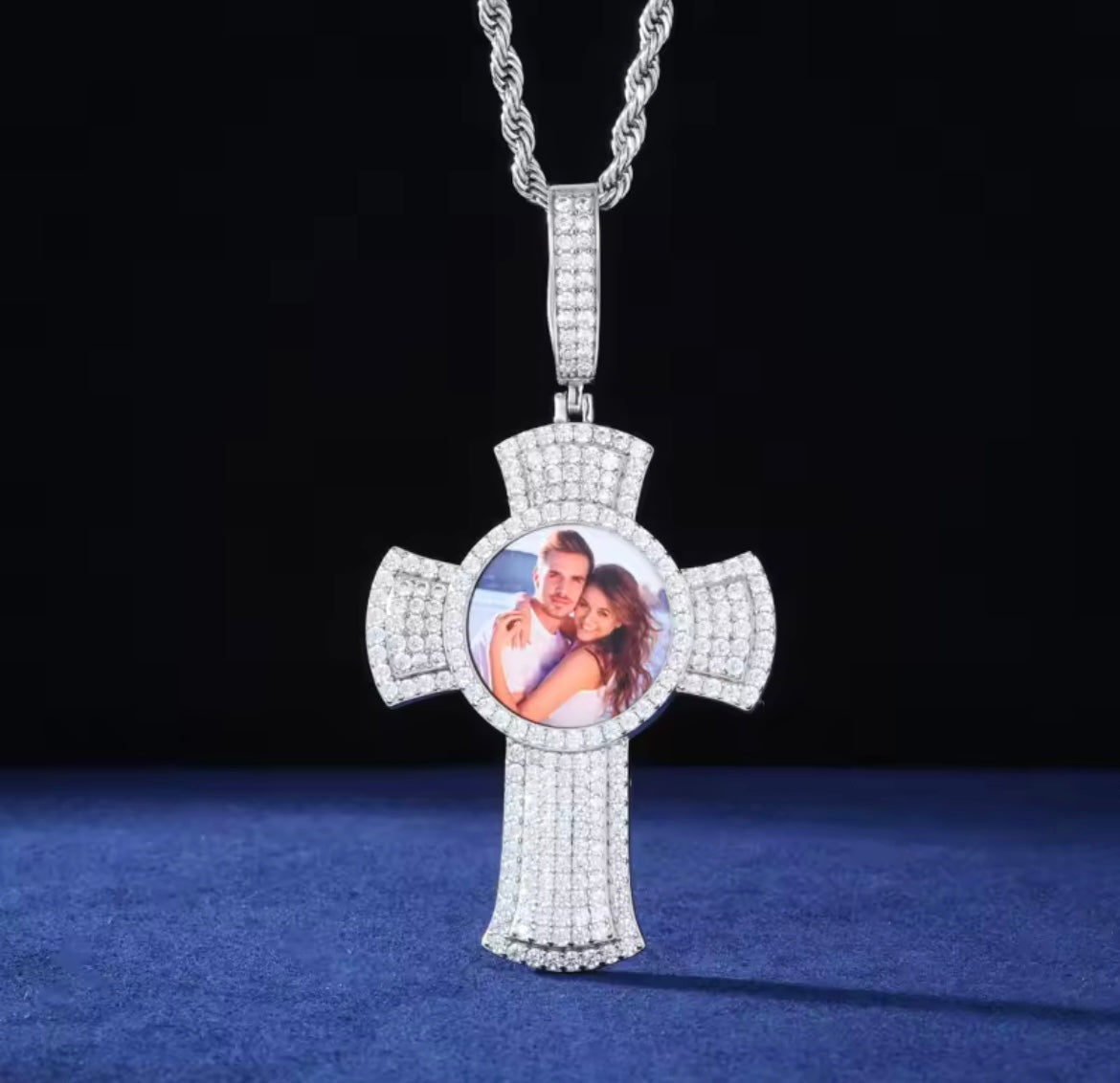 Custom Cross Memory Photo Pendant
