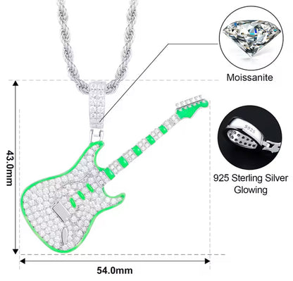 Glowing Guitar Pendant