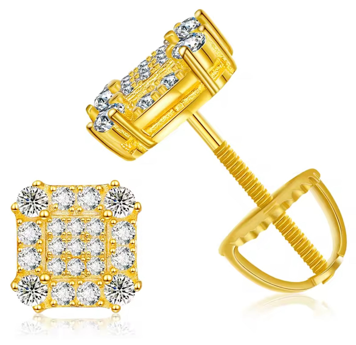 Square Stud Earrings