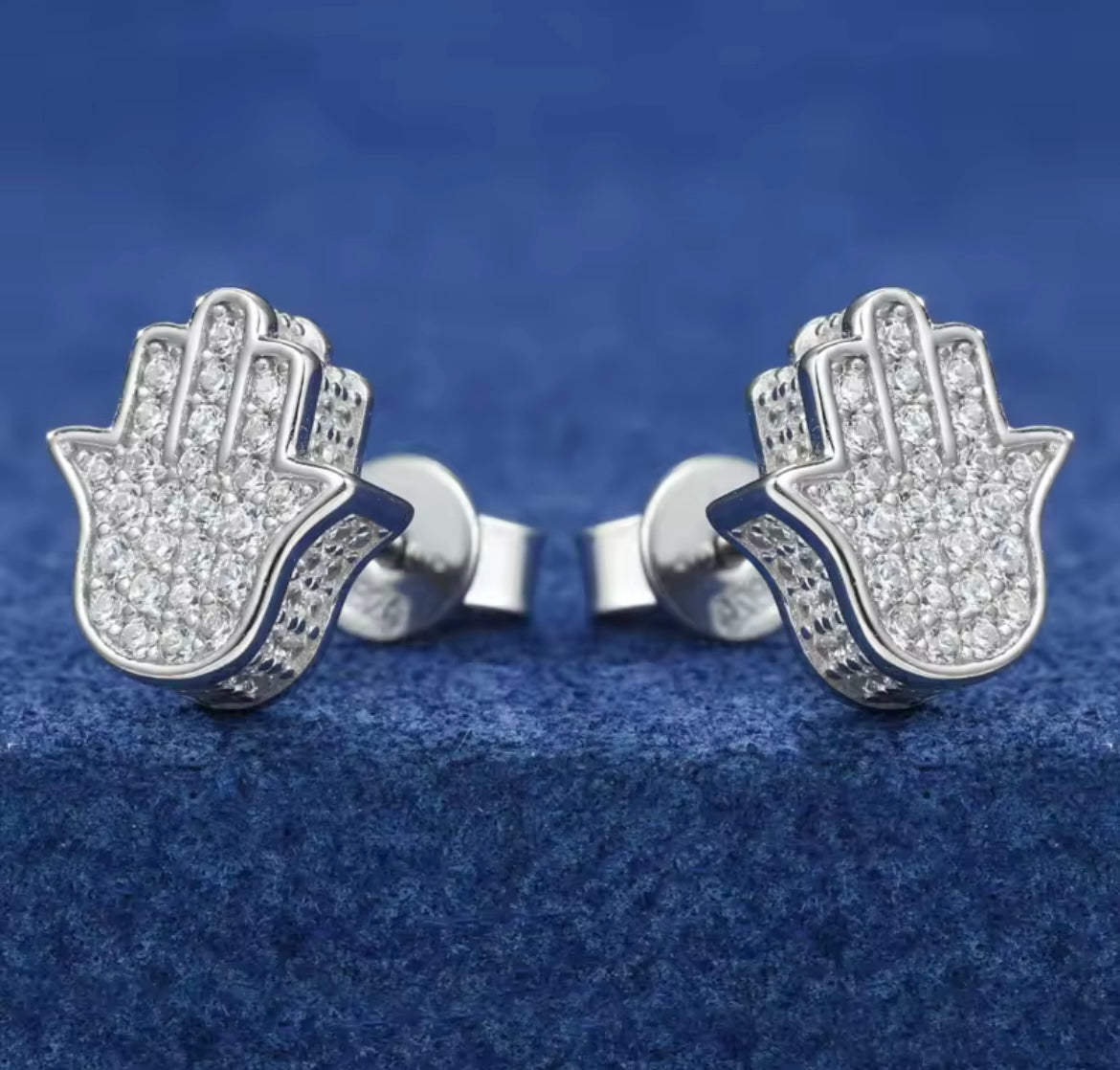 Fatima Hamsa Hands Stud Earrings