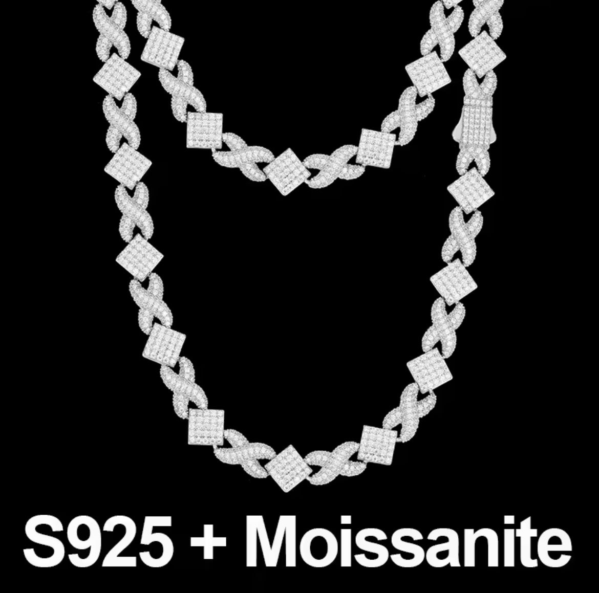 Square Cross Chain/Bracelet