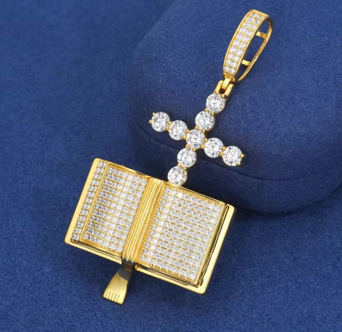 Cross Bible Prayer Pendant