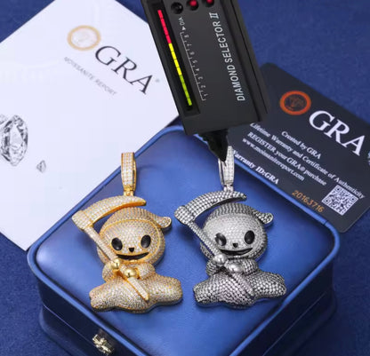 Exquisite Silver Ghost Pendant