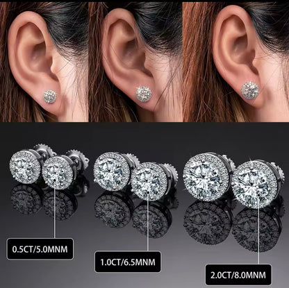 Double Circled Stud Earrings