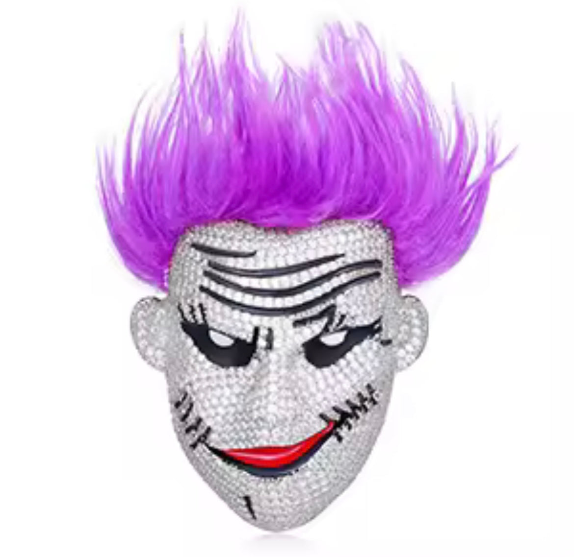 Purple Haired Clown Pendant
