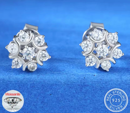 Snow Flower Stud Earrings