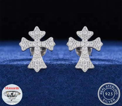 Cross Stud Earrings