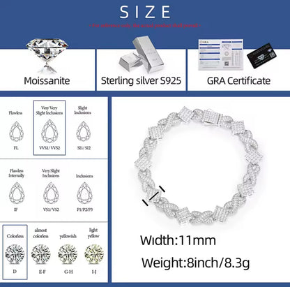 Square Cross Chain/Bracelet