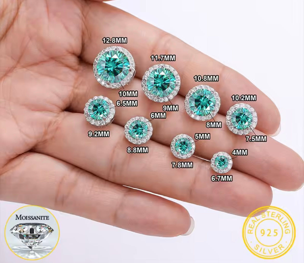 Classic Round Emerald Earrings