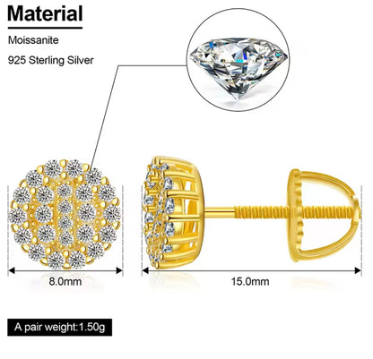 Double Circled Stud Earrings