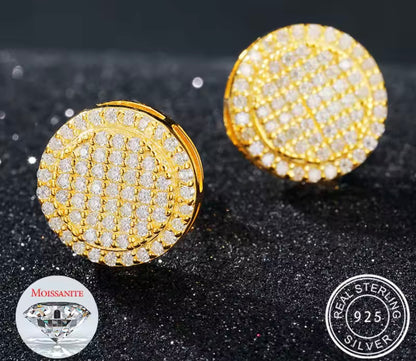 Double Circle Stud Earrings