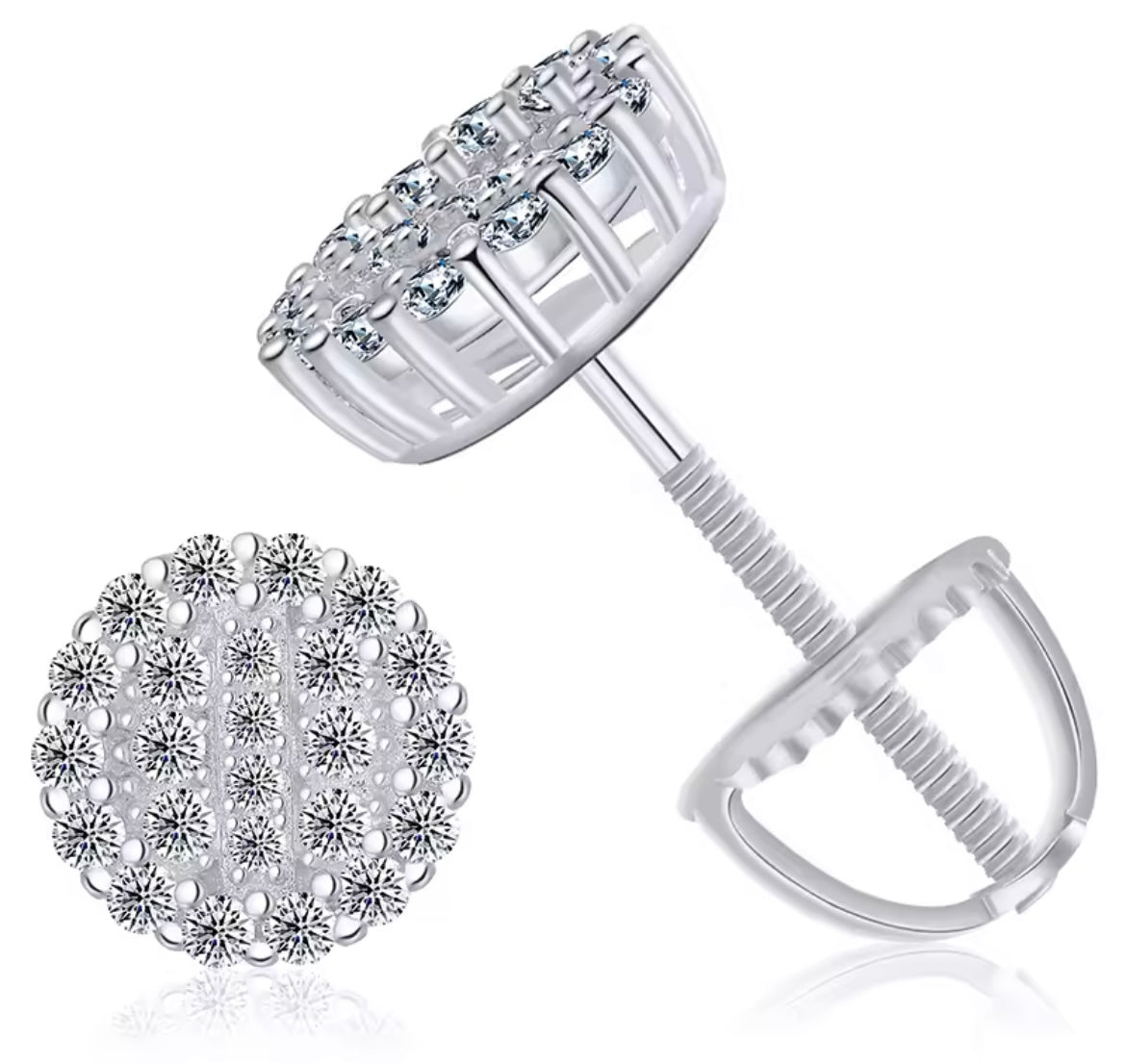 Double Circled Stud Earrings