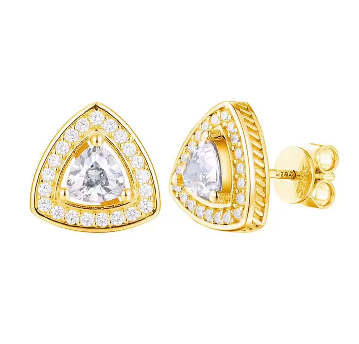 Triangle Stud Earrings