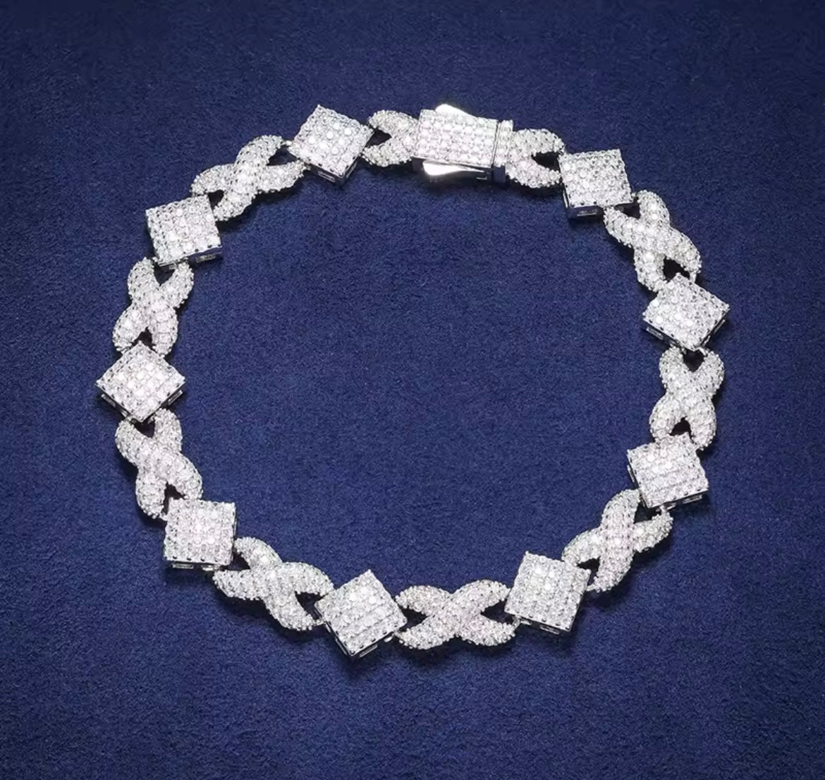 11MM Infinity Square Cuban Link Chain/Bracelet