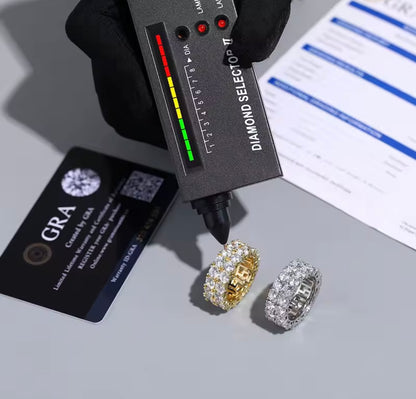 10MM Double Row Tennis Ring