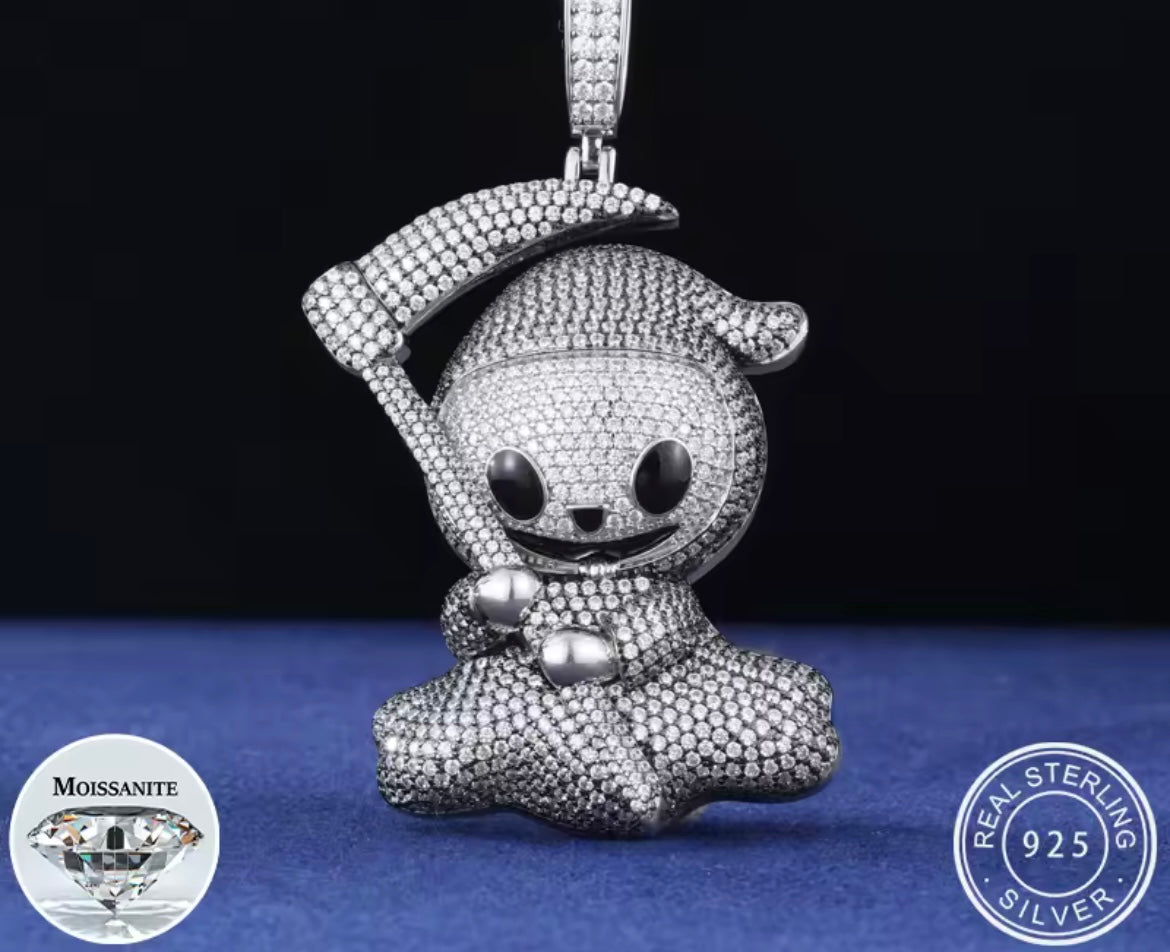 Exquisite Silver Ghost Pendant