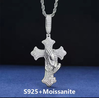Iced Cross Pendant