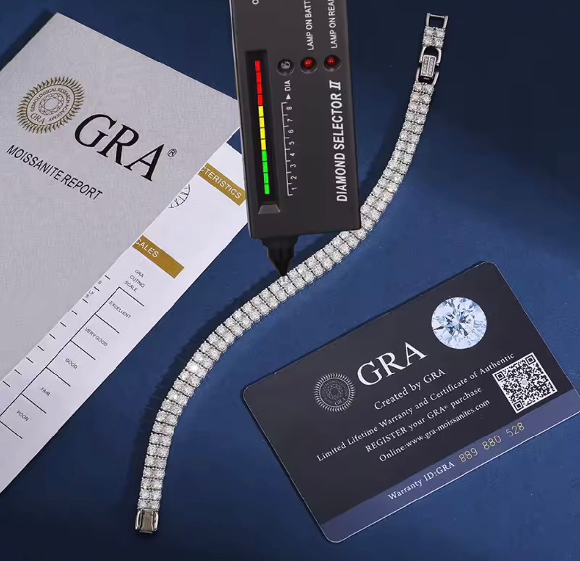 2 Rows 6MM Width Tennis Bracelet