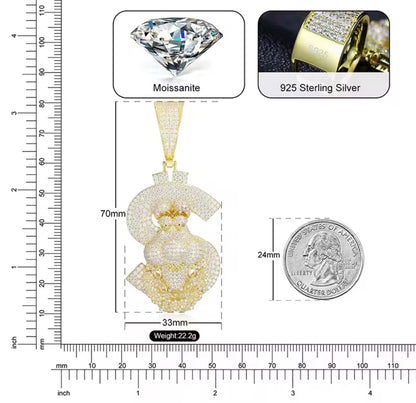 Personality Animal Dollar Sign Pendant