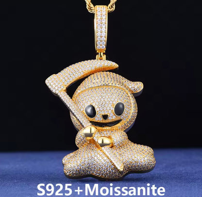 Exquisite Silver Ghost Pendant