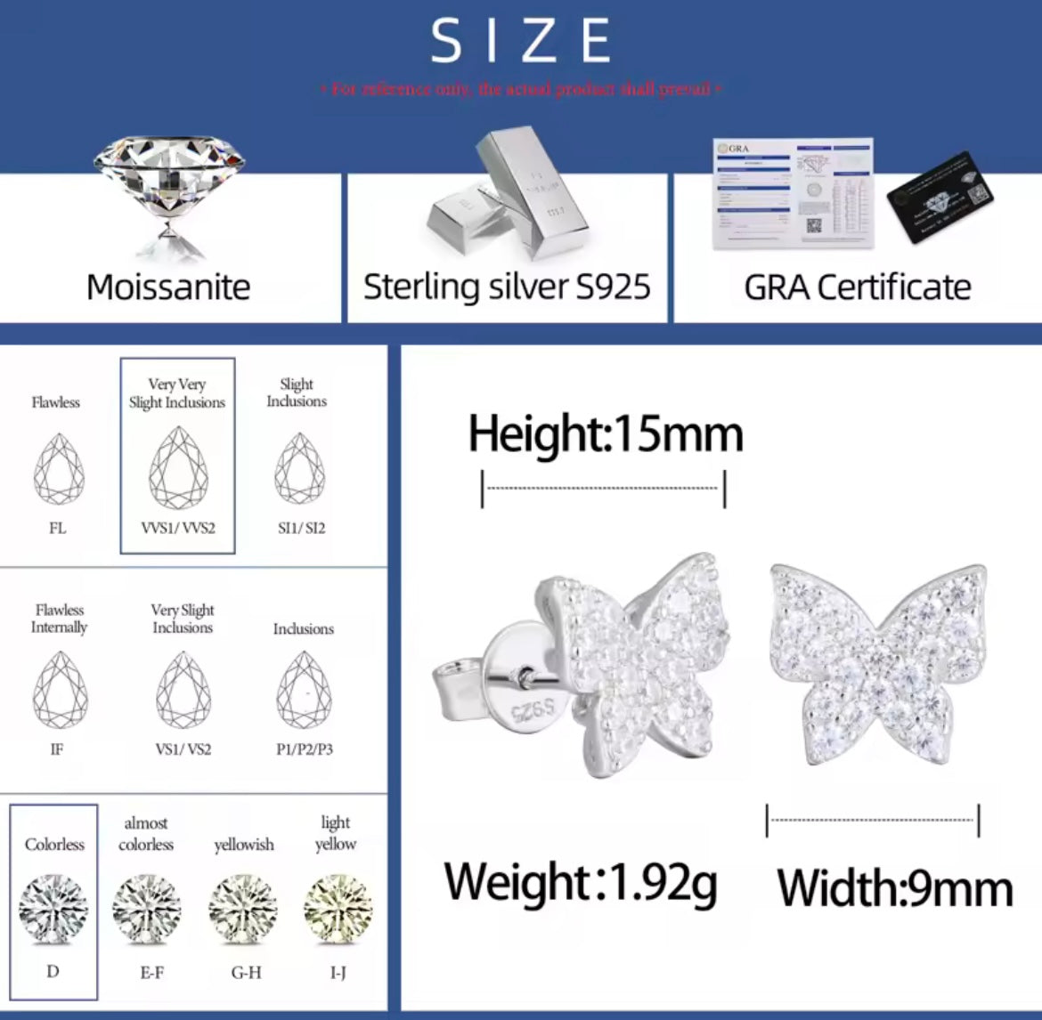 Mini Butterfly Stud Earrings