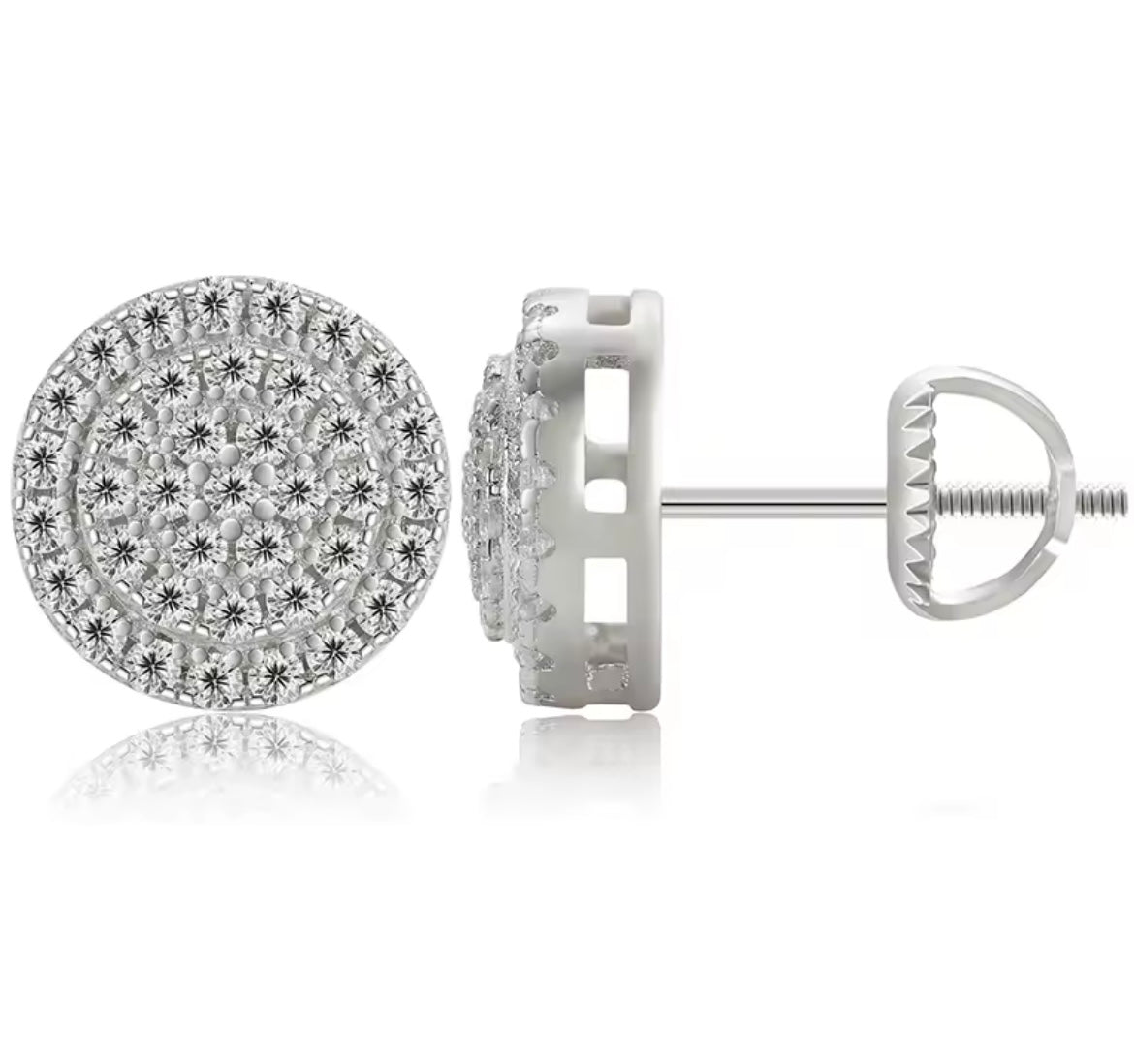 Rounded Double Circled Stud Earrings