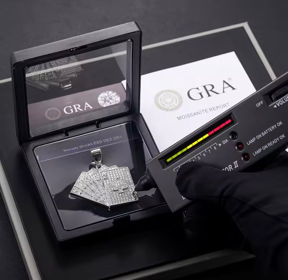 Lucky Poker Ace Of Spades Pendant