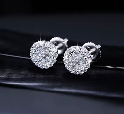 Double Circled Stud Earrings