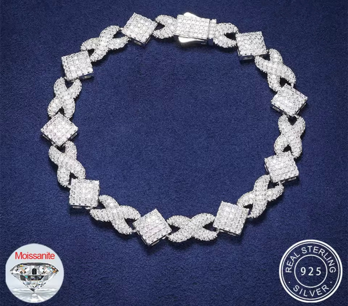 11MM Infinity Square Cuban Link Chain/Bracelet