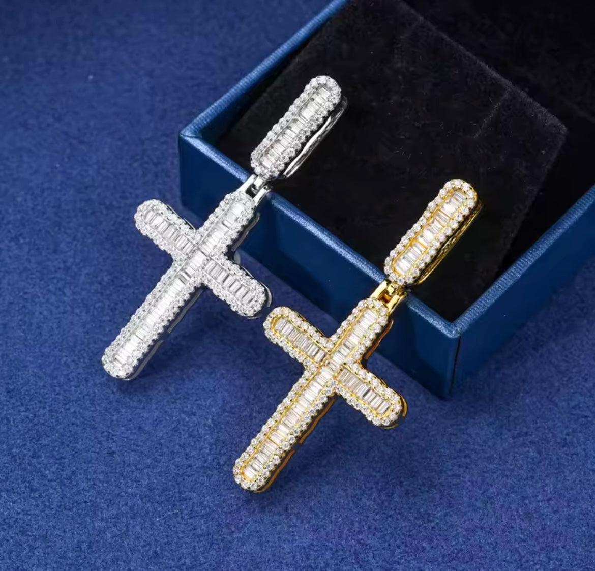 Baguette Cross Pendant