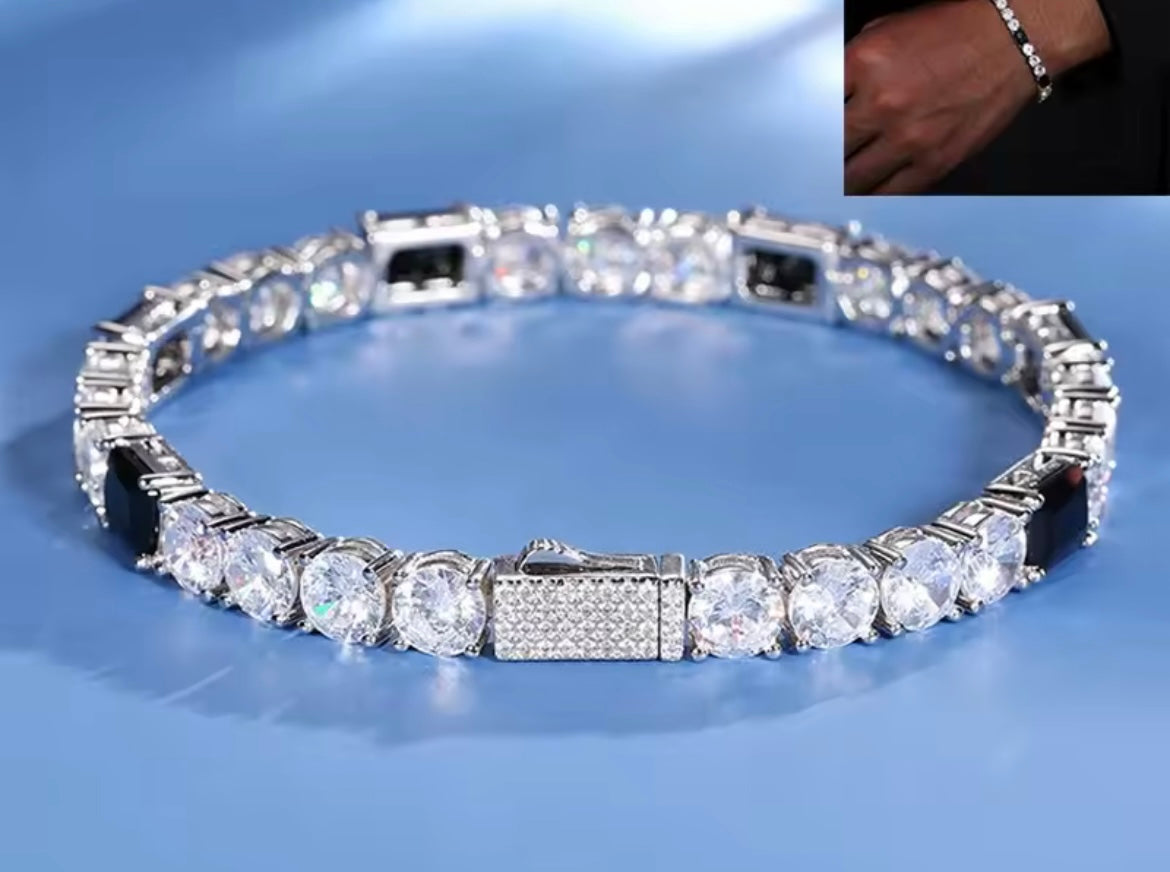 6.0MM Black CZ Tennis Chain/Bracelet