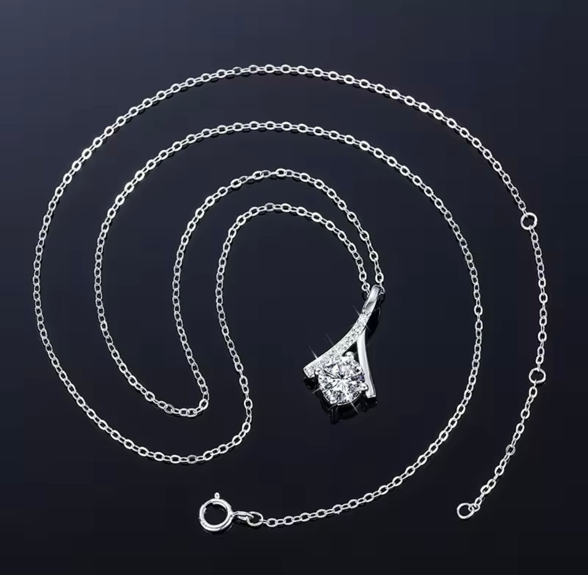 1 Carat Pendant Necklace