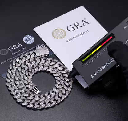 12MM Silver Miami Cuban Link Chain/Bracelet