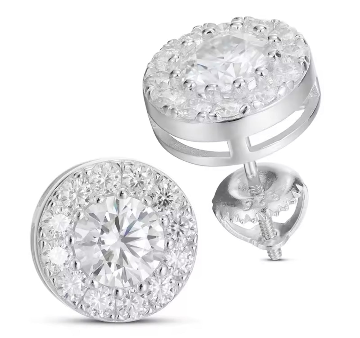 Double Circled Stud Earrings