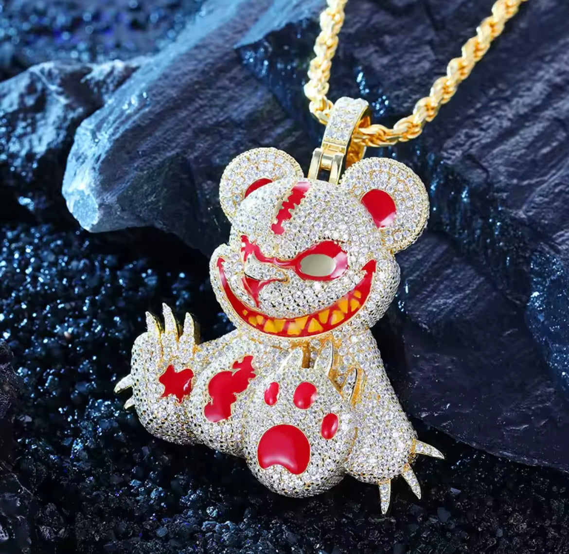 Evil Sitting Bear Pendant