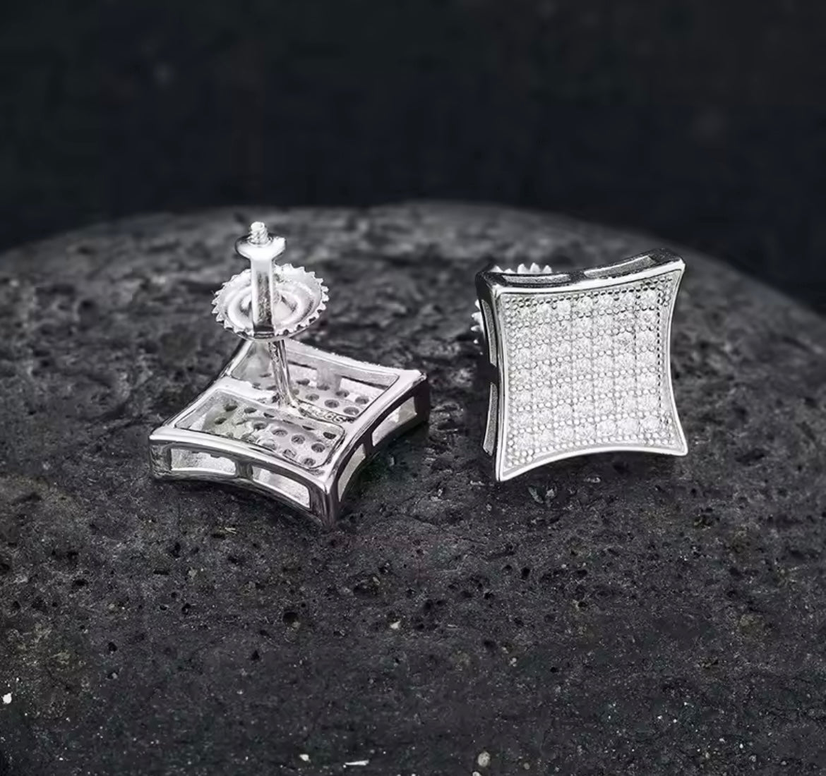 Elegant Square Stud Earrings